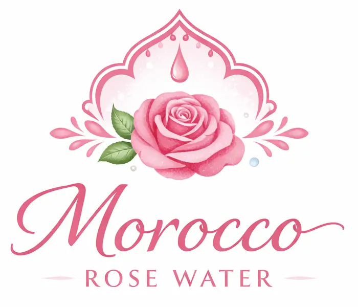 Morocco Rose Water logo representing pure Morocco rose water for skincare and beauty